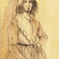 george sand d'après un dessin de Calametta 1838