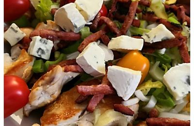 salade cobb, sauce légère