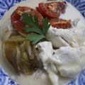 Blanquette d'églefin à l'anis étoilé et tomates confites 