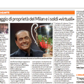 Mina 28  : "Il passaggio di proprietà del Milan e i soldi virtuali", da Mario Morisi