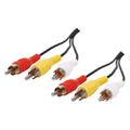 Bulk CABLE-521 Câble 3 RCA Male vers 3 RCA Male