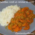 Lentilles corail et carottes au curry