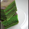 Le Kueh Lapis au pandan selon Ptinem