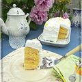 Lemon cake { tea time à l'ombre du cerisier au mileu des pivoines }