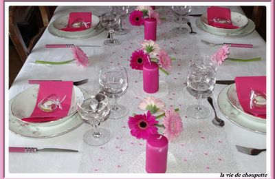 MA DECORATION DE TABLE FETE DES MERES 2015
