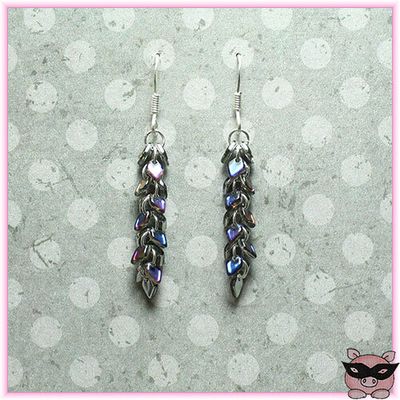Boucles d'oreilles écailles de dragon
