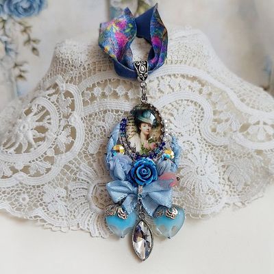 Pendentif Infiniment Bleuté
