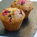 Muffins groseilles / chocolat / Matcha allégés 