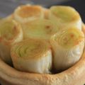 TARTELETTES AUX POIREAUX ET FONDUE D'OIGNONS