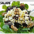 Salade de mâche, betterave et noix