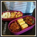 bento "tamagoyaki et fruits et légumes"