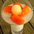 Panna cotta légère au yaourt, lait de coco et abricots