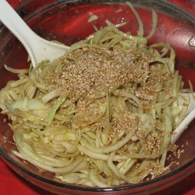 Salade de chou blanc à la Japonaise
