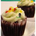 ..Mini cupcakes choco-menthe (sur une base de brownies)..