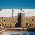 Asnières-sur-Vègre et Solesmes sous la neige en décembre 1996