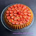 Tarte renversée ou tarte génoise aux fraises