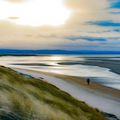 Plage de Gullane en hiver