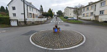Rond-point à Rostrenen