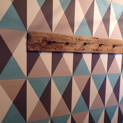 Porte manteaux en bois flotté 