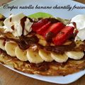 Crepes banane fraise