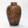 A Jizhou 'tortoise shell'-glazed vase, meiping, Southern Song Dynasty (1127-1279)