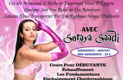 Initiation à la danse orientale le 7 décembre 2013 avec Soraya Saadi à Villeurbanne (69)