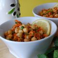 Salade de pois chiches à saveur marocaine, sans gluten et sans lactose