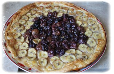 Tarte fine bananes cerises