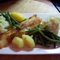 Filet de sole , salade froide