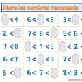 Ordre des nombres de 1 à 9