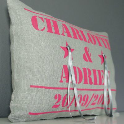 Coussins de mariage personnalisés