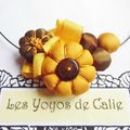 Les Yoyos de Calie - Collier fleurs potirons MOÏRA LUNA
