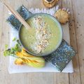 Soupe de Courgettes, Parmesan et Pignons