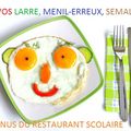 Menus restaurant scolaire