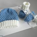 tricot laine bb fait main, bebe tricot, layette, modele, fait main