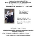 Formation Ceintures Noires animée pat M. Nébi Vural ce week-end à Rodemack