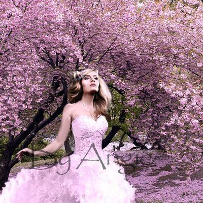 Nymphe du printemps, fantasyphoto