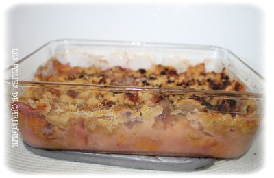 Crumble prunes pommes