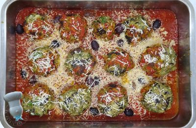 Boulettes d'aubergines à la parmigiana