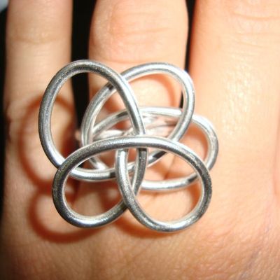 bagues argent et noir