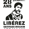 Georges Abdallah, résolu et implacable. Respect ! 