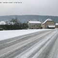 D'un village à un autre un jour de neige