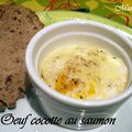 Oeuf cocotte au saumon