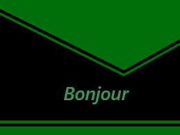 En vert et noir !