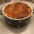 Flan de courgettes, chorizo au parmesan...