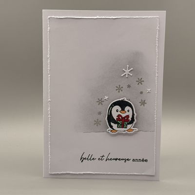 🐧 Un petit pingouin givré pour une scrapcopine ❄️