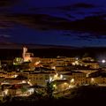 Crépuscule à Torres del Rio (Navarre).