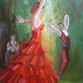 Flamenco   (huile 81cmx65cm)