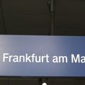 1ère étape; Frankfurt ! Une heure d'attente, j'ai