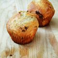 Des muffins griottes / amande / chocolat... Et un bilan sur ce quart de siècle (le mien)